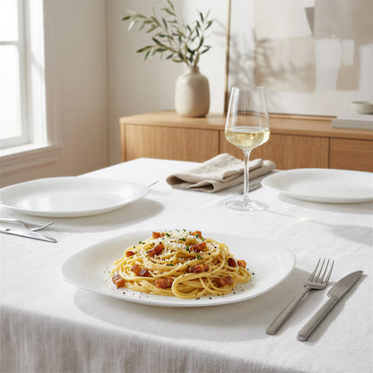 Square Opalware Dinner Plate - 26cm - White