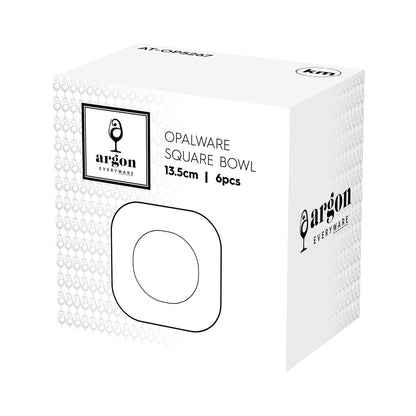 Square Opalware Snack Bowl - 13.5cm - White