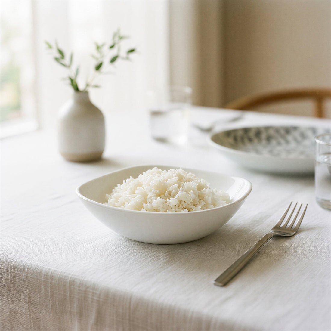 Square Opalware Snack Bowl - 13.5cm - White