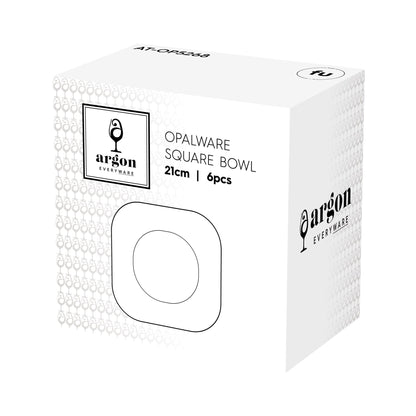 Square Opalware Pasta Bowl - 21cm - White