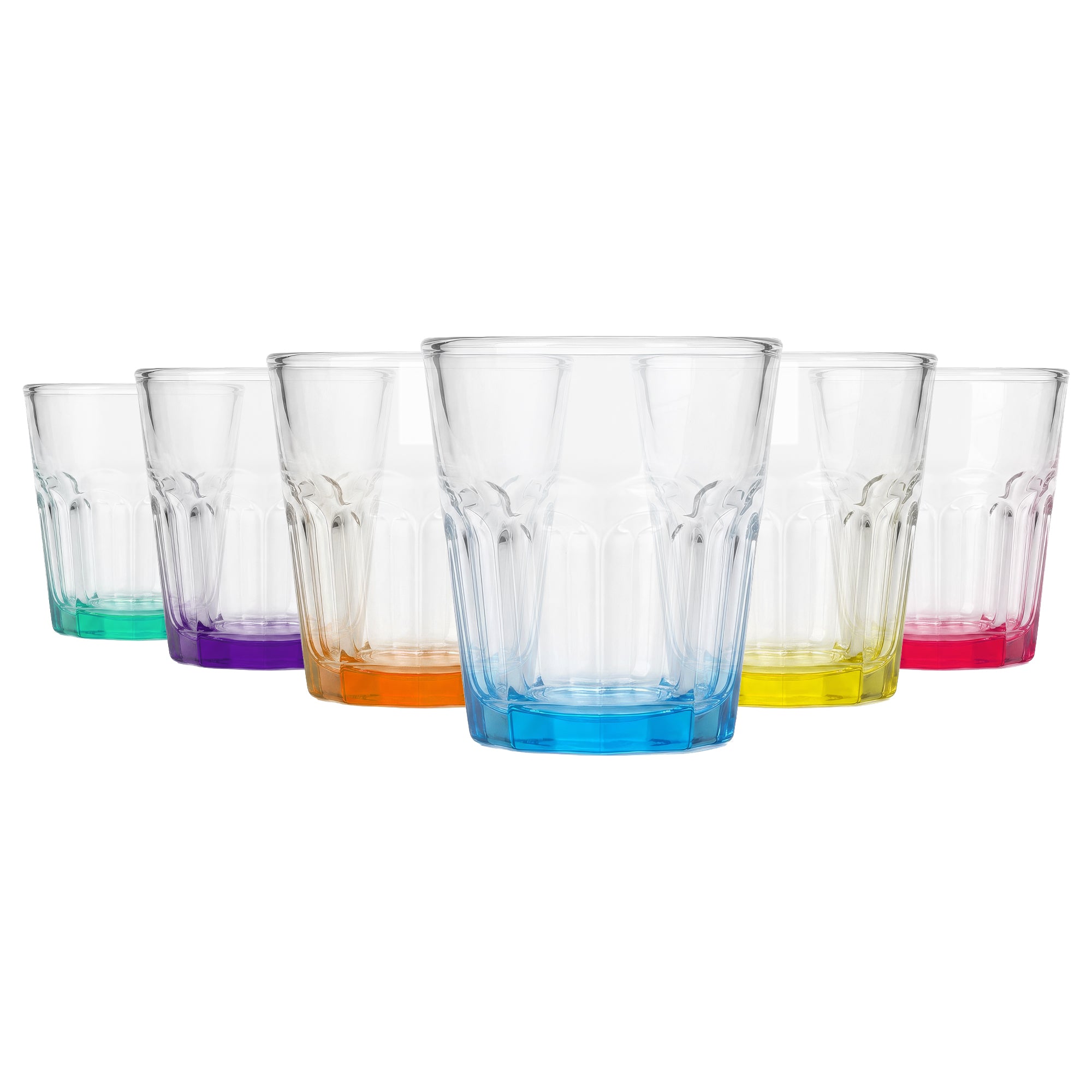 55ml Panelled Shot Glass with Coloured Base