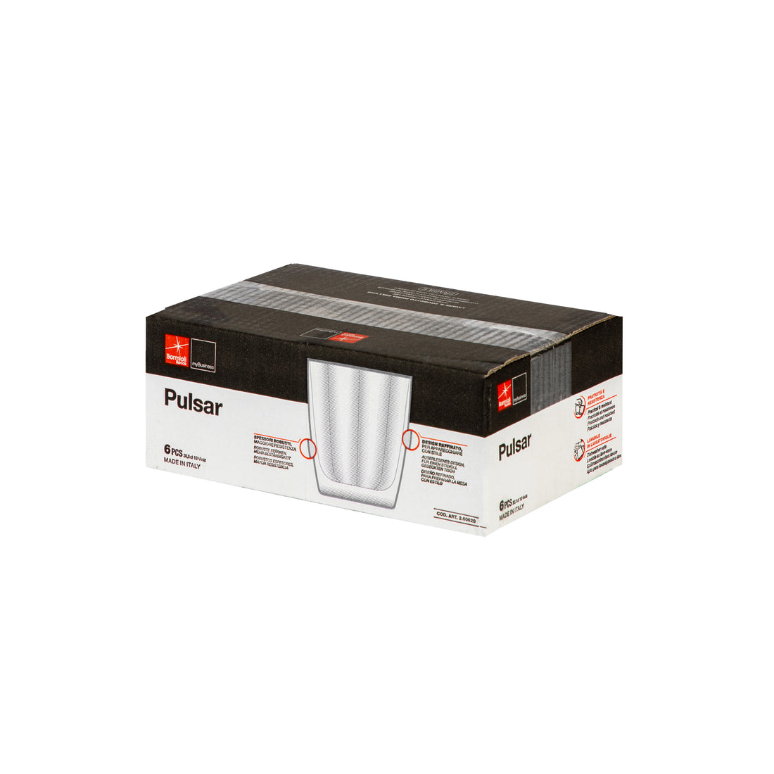 Pulsar Glass Tumbler - 300ml - Clear