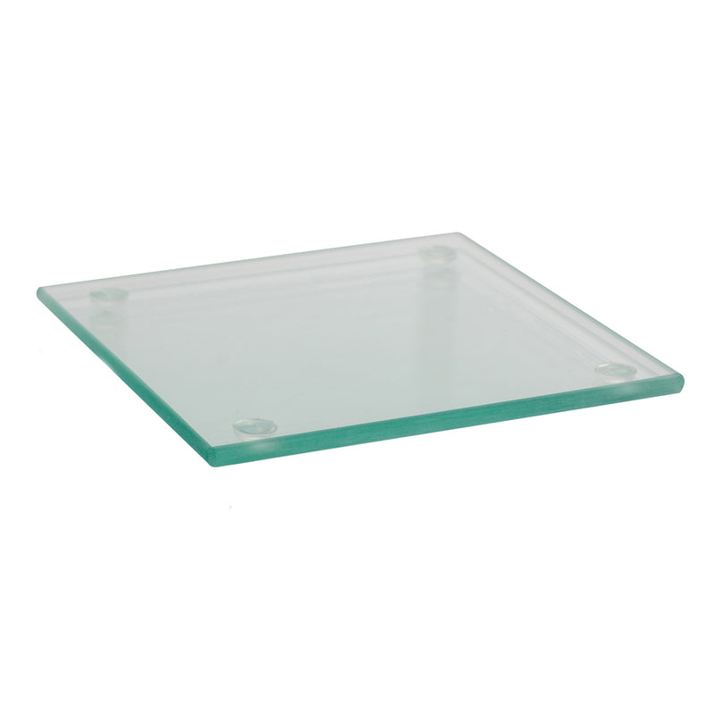 Clear 10cm Glass Coaster - By Harbour Housewares