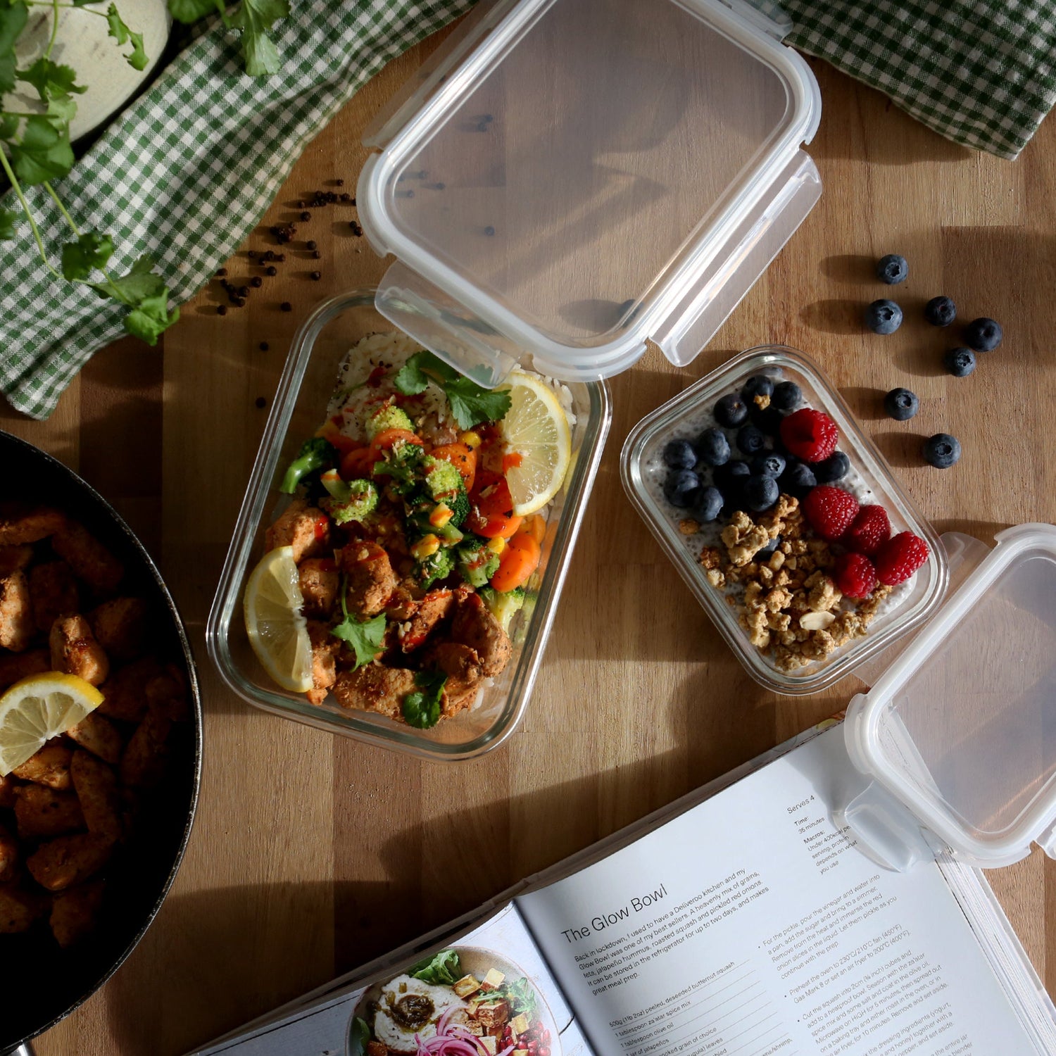 10pc Glass Food Storage Container Set with Lids