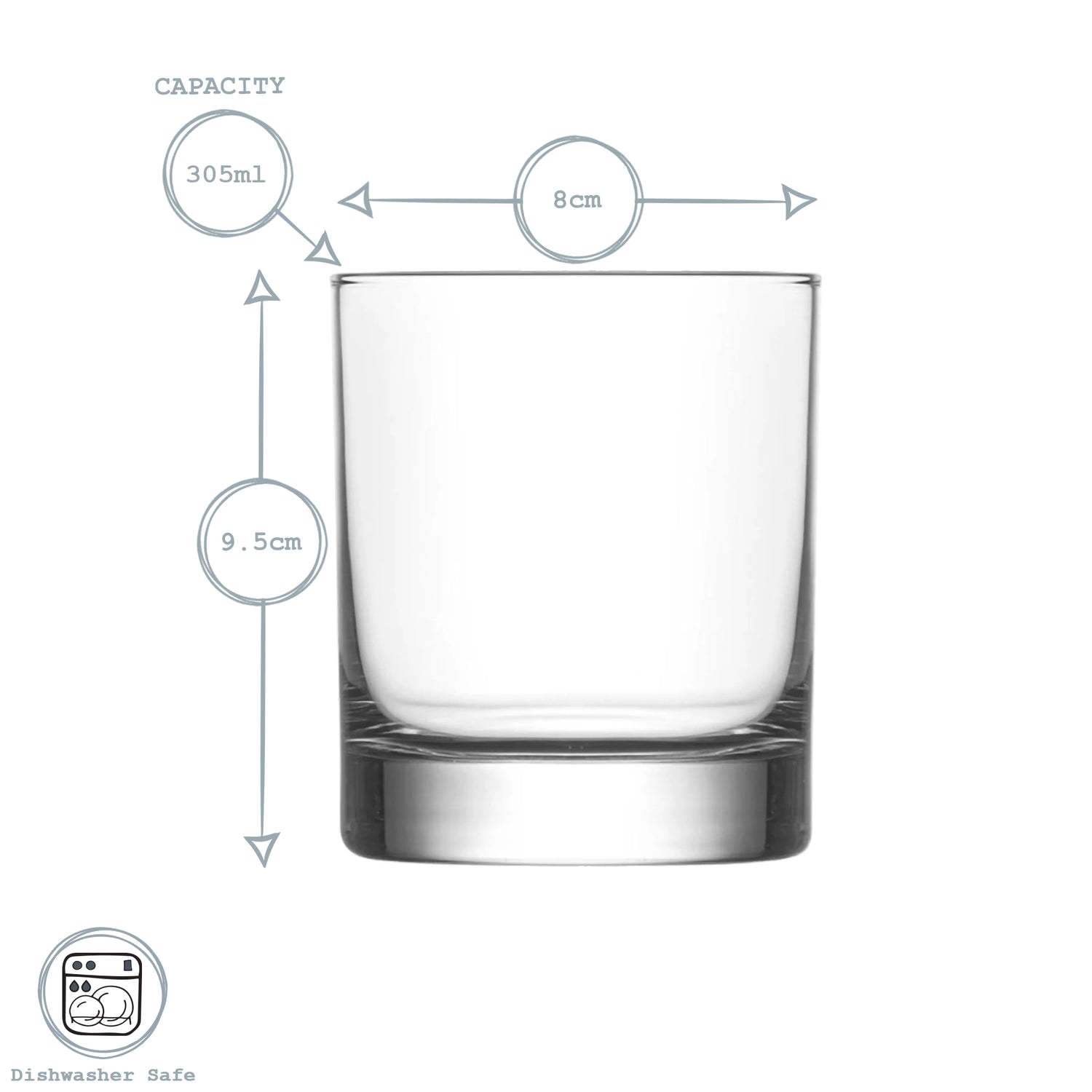 Ada Whisky Glass - 305ml
