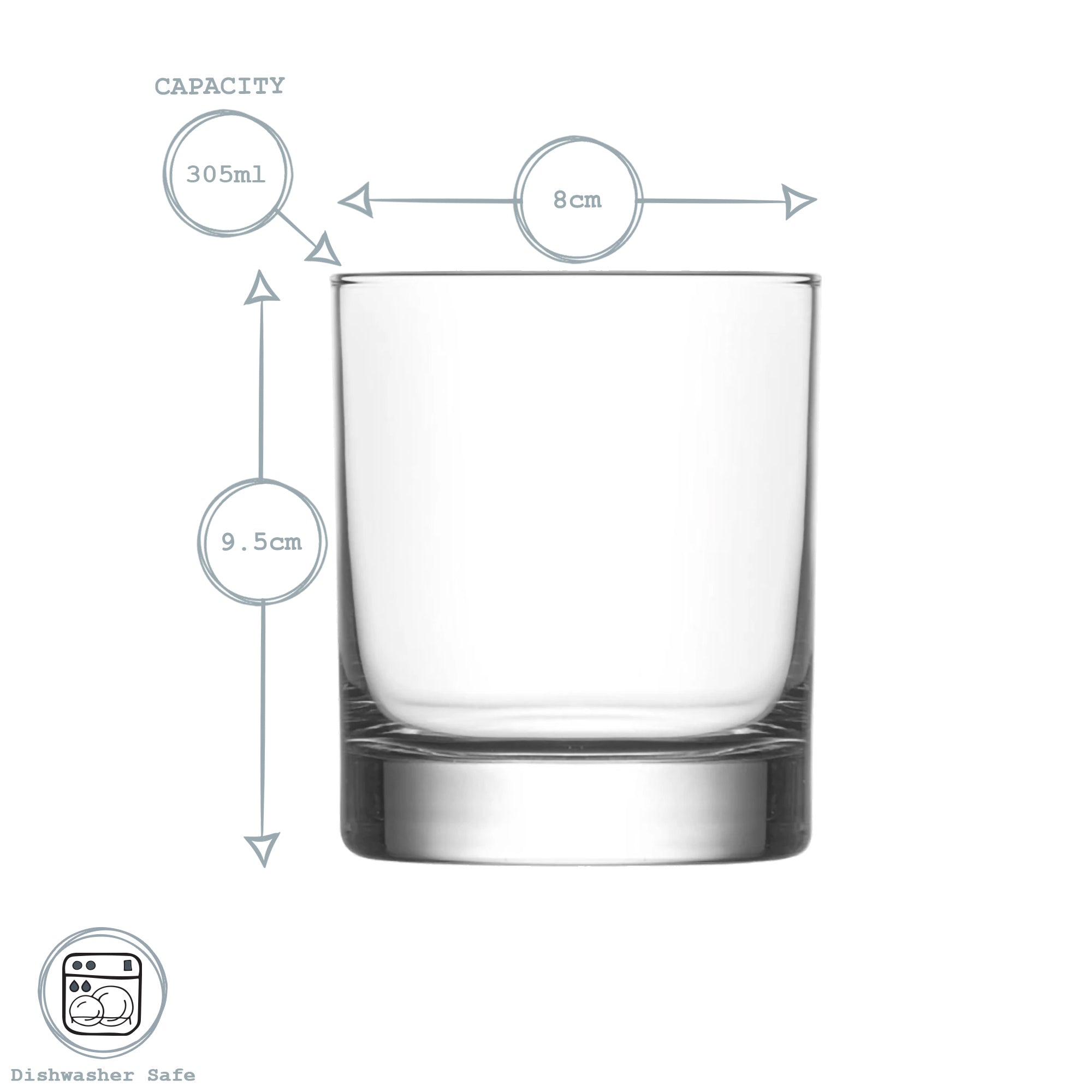 Ada Whisky Glass - 305ml