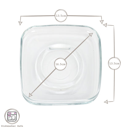 16.5cm Cozy Glass Cappuccino Saucer