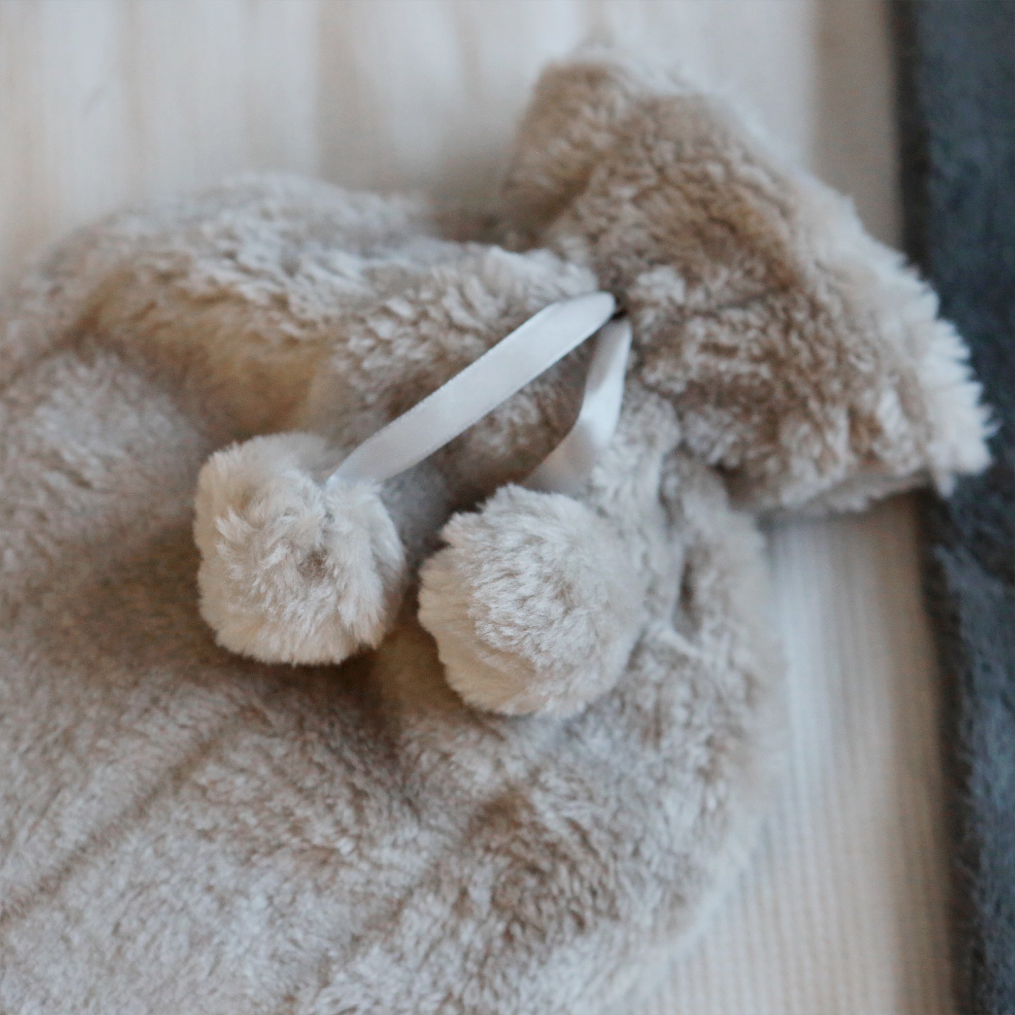 Hot Water Bottle Cover - Plush - Grey