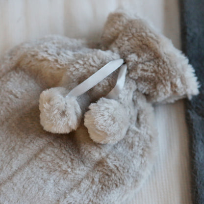 Hot Water Bottle Cover - Plush - Grey