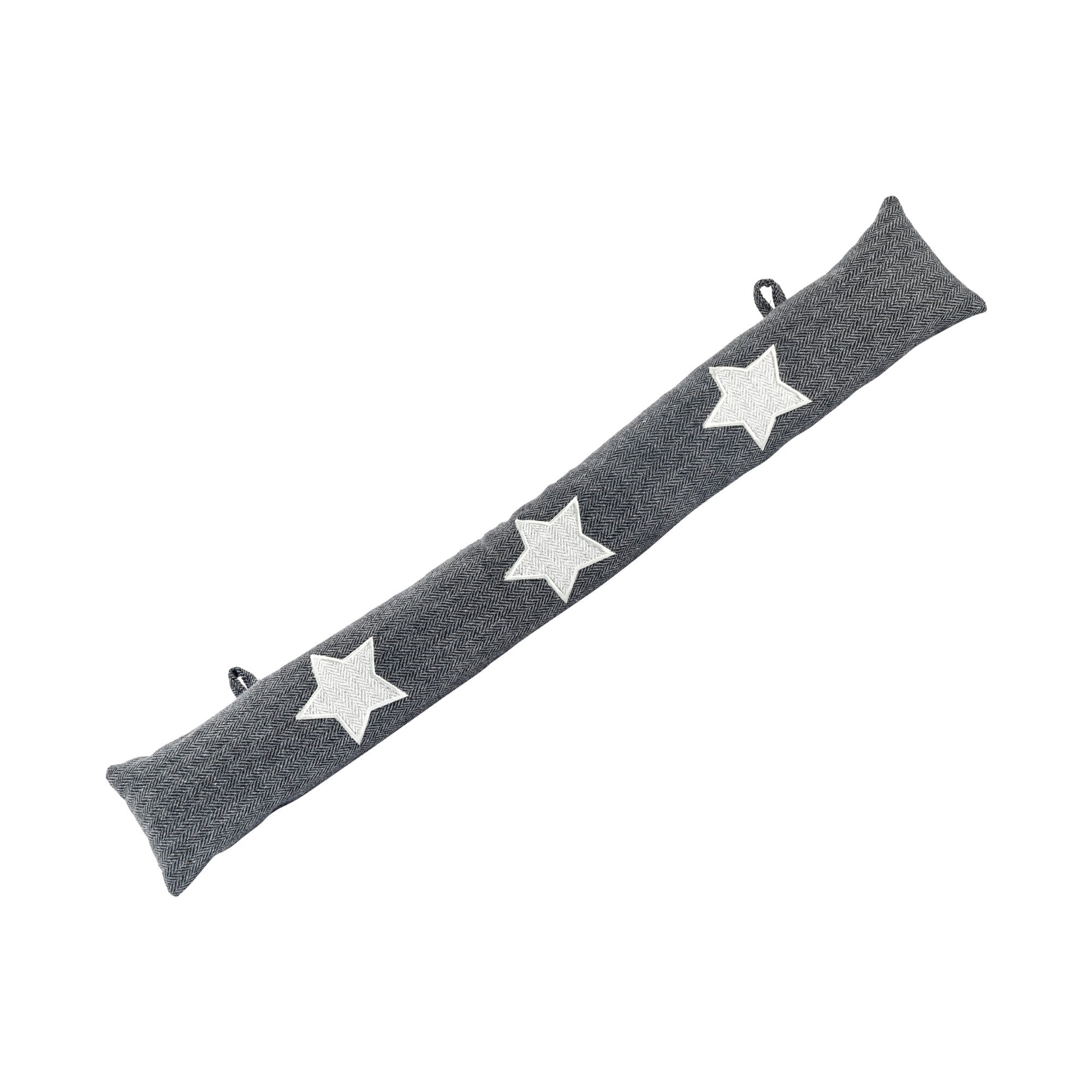 Fabric Door Snake - Grey with Star