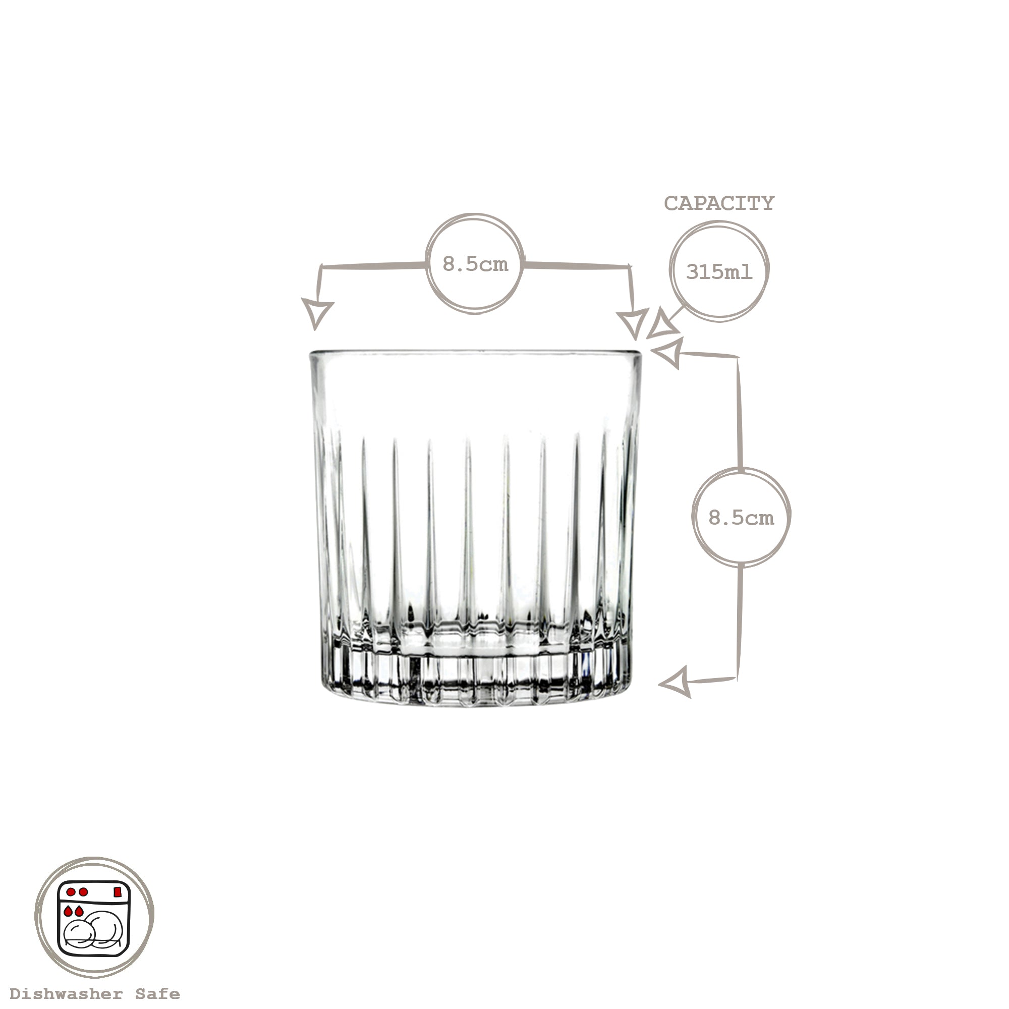 315ml Timeless Whisky Glass - Clear