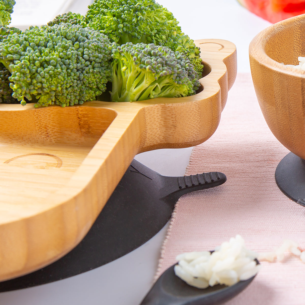Llama Bamboo Baby Suction Plate