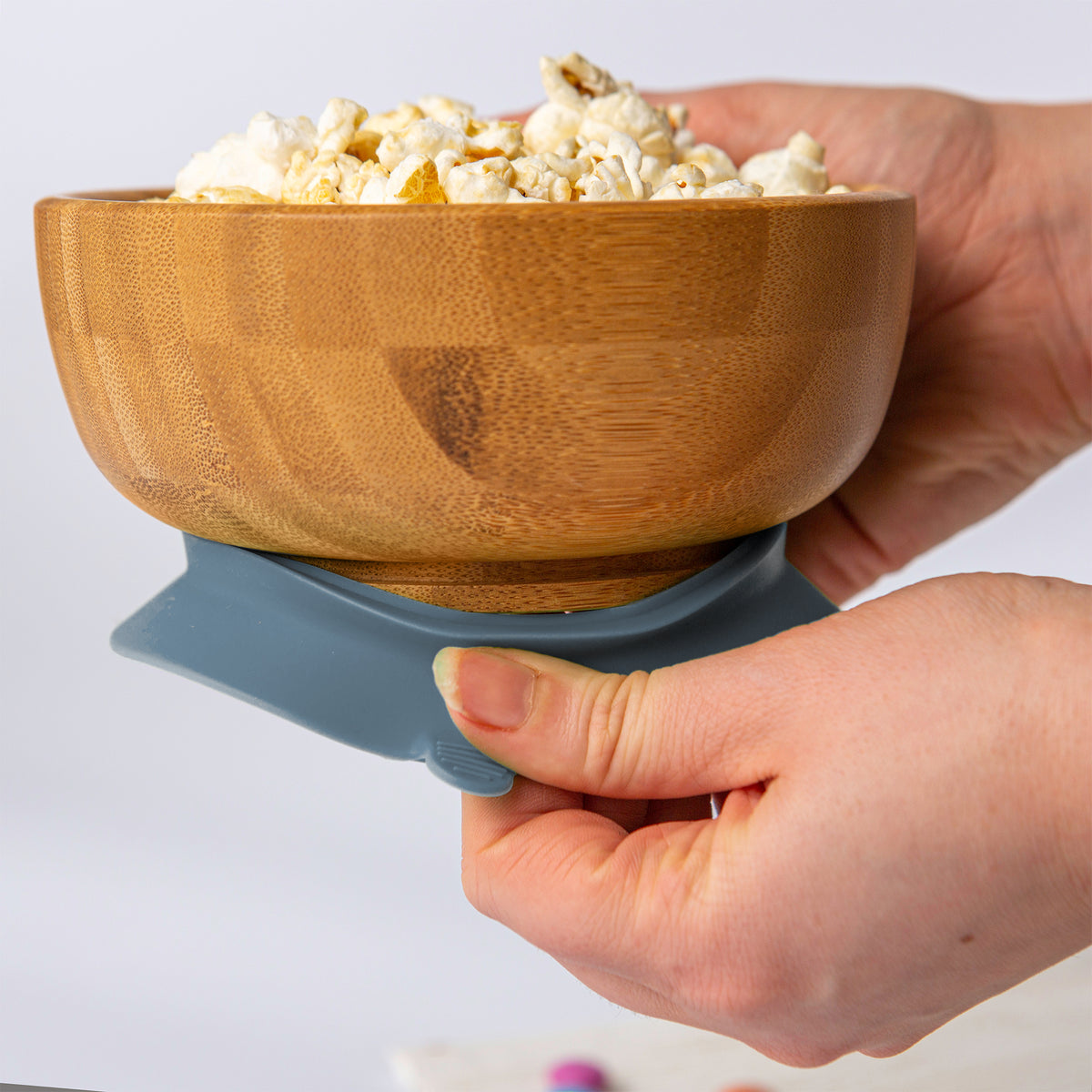 Bamboo Baby Weaning Bowl Suction Cup - Navy Blue