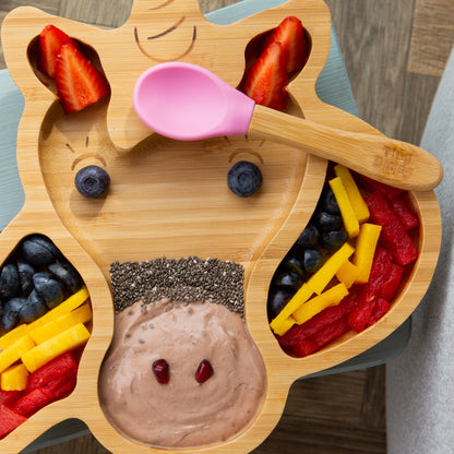 Unicorn Bamboo Baby Suction Plate