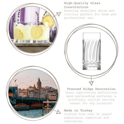 330ml Wave Whisky Glass