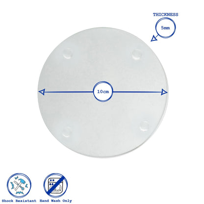 Round Glass Coaster - Clear