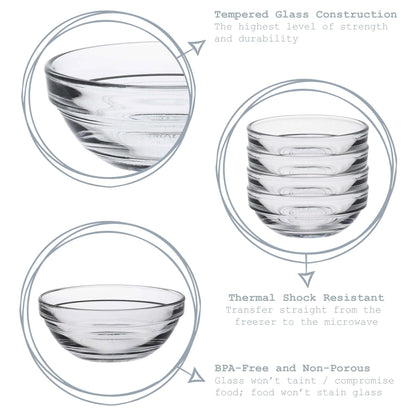 Lys Glass Snack Bowl - 12cm
