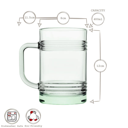 400ml Aware Tincan Recycled Glass Mug - Green