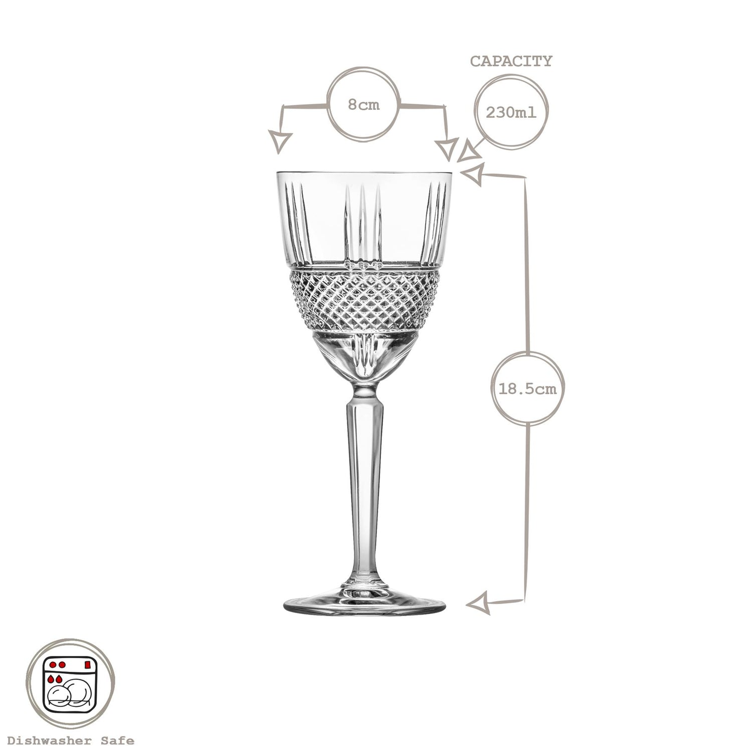 230ml Brillante Wine Glass
