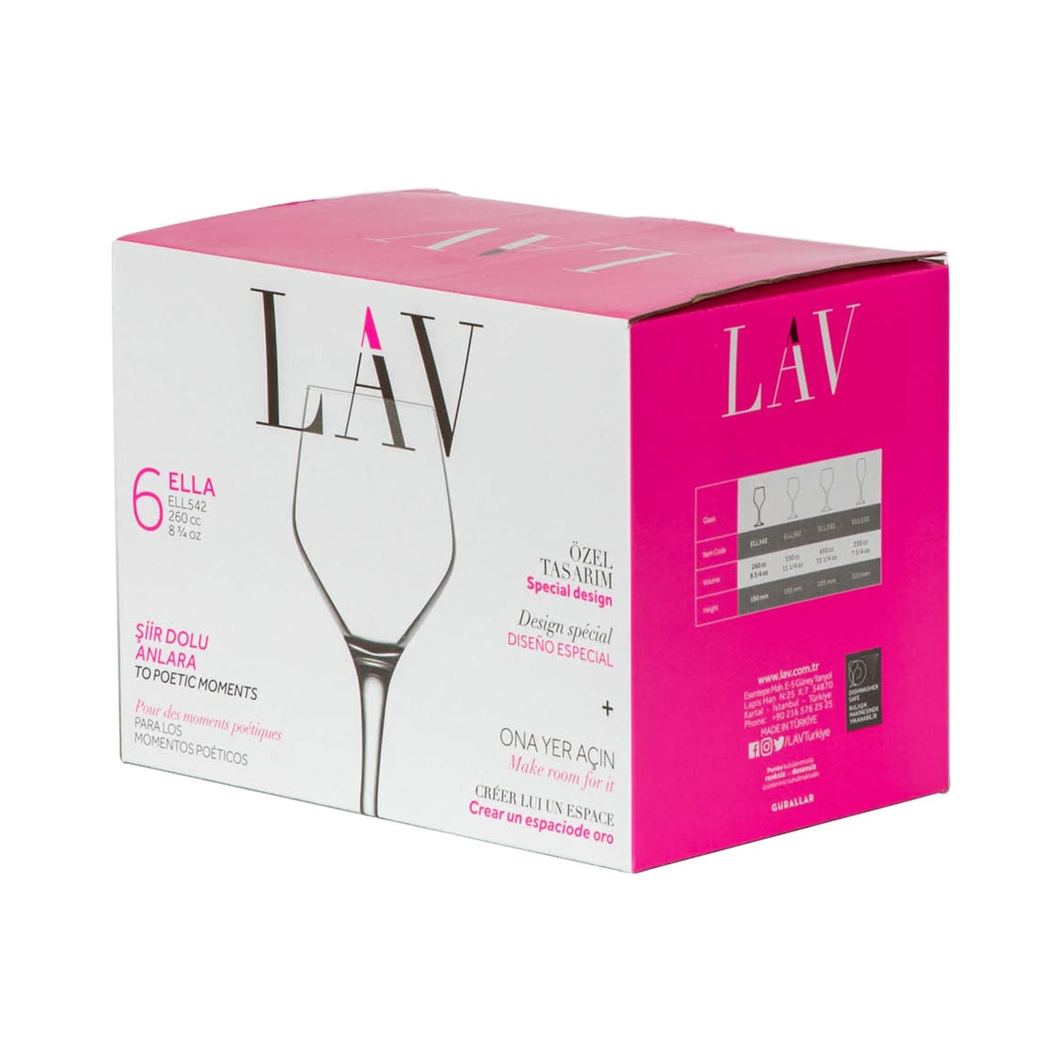 260ml Ella White Wine Glass