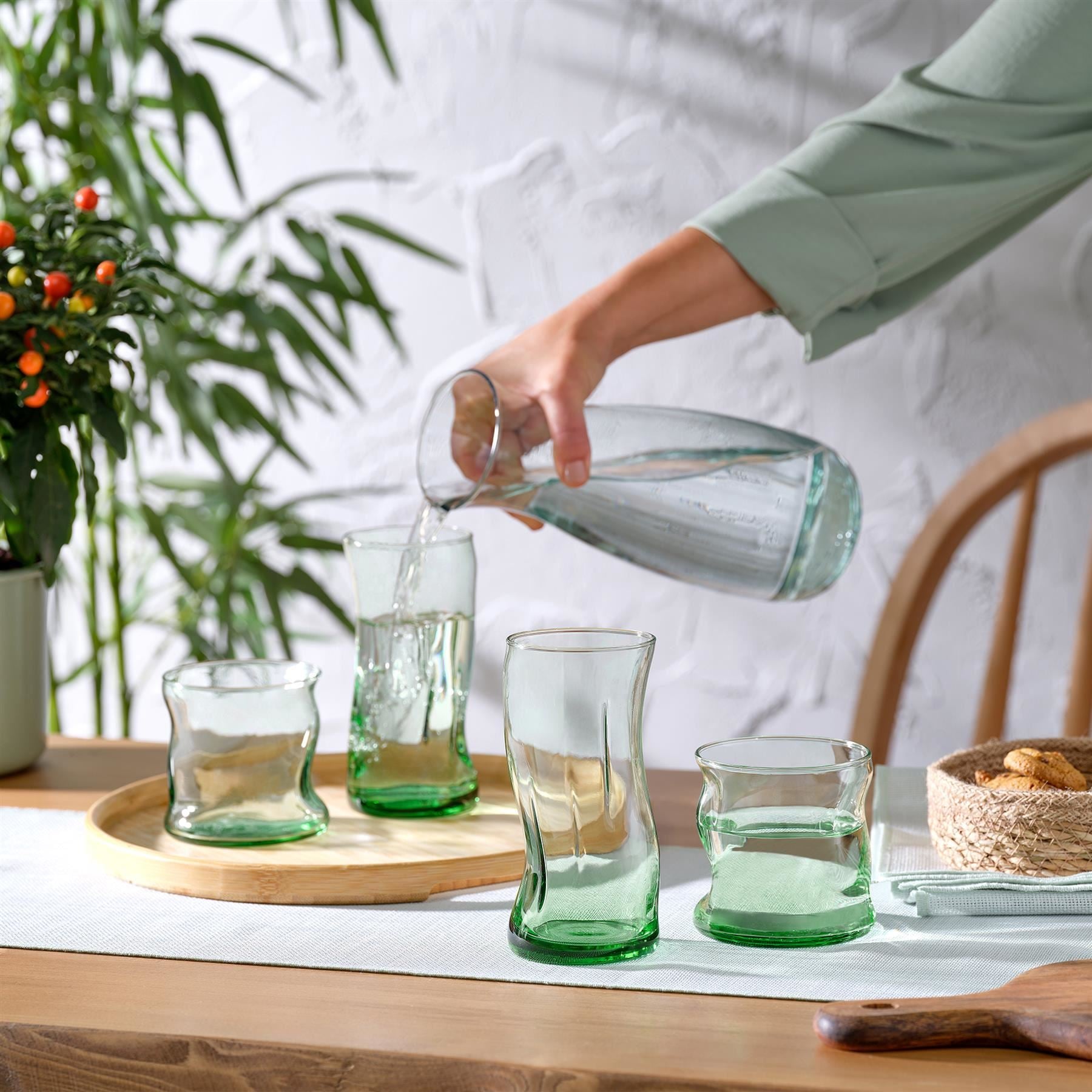 400ml Aware Amorf Recycled Highball Glass - Green