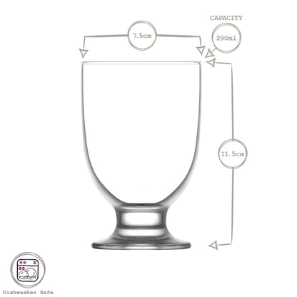 290ml Tokyo Glass Footed Tumbler