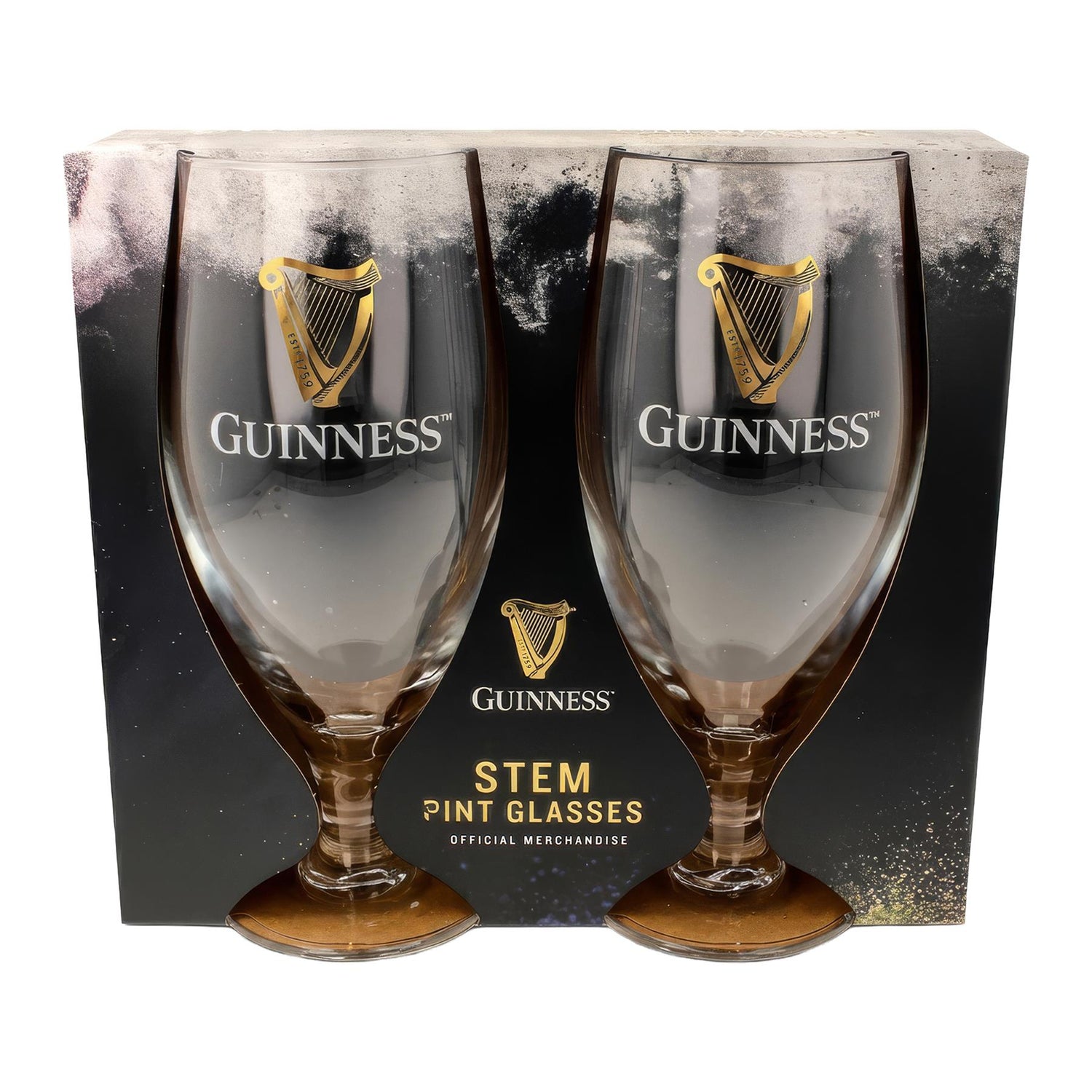 Guinness 2 Piece Stemmed Pint Glass Set