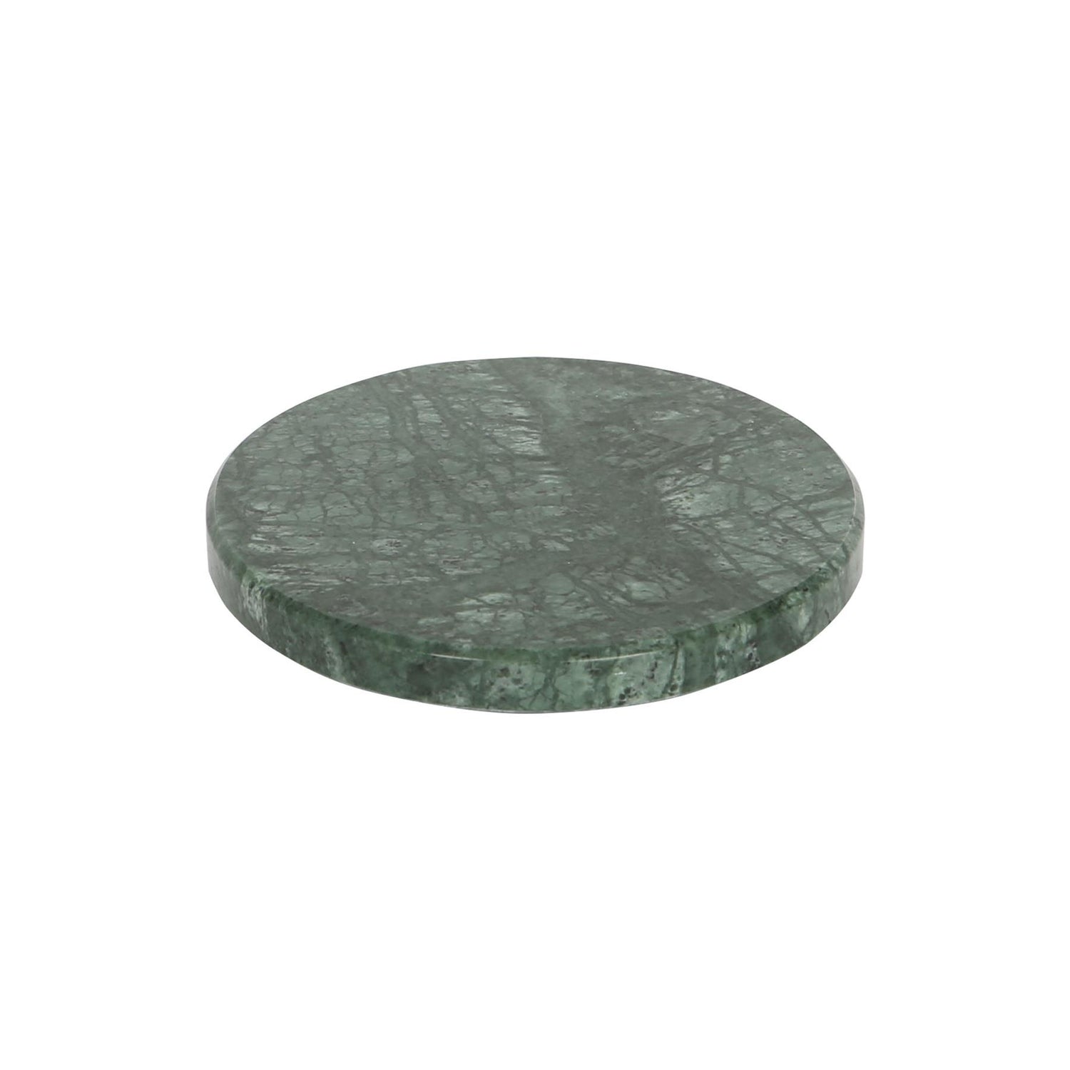 Round Marble Coaster - 10cm - Green - By Argon Tableware