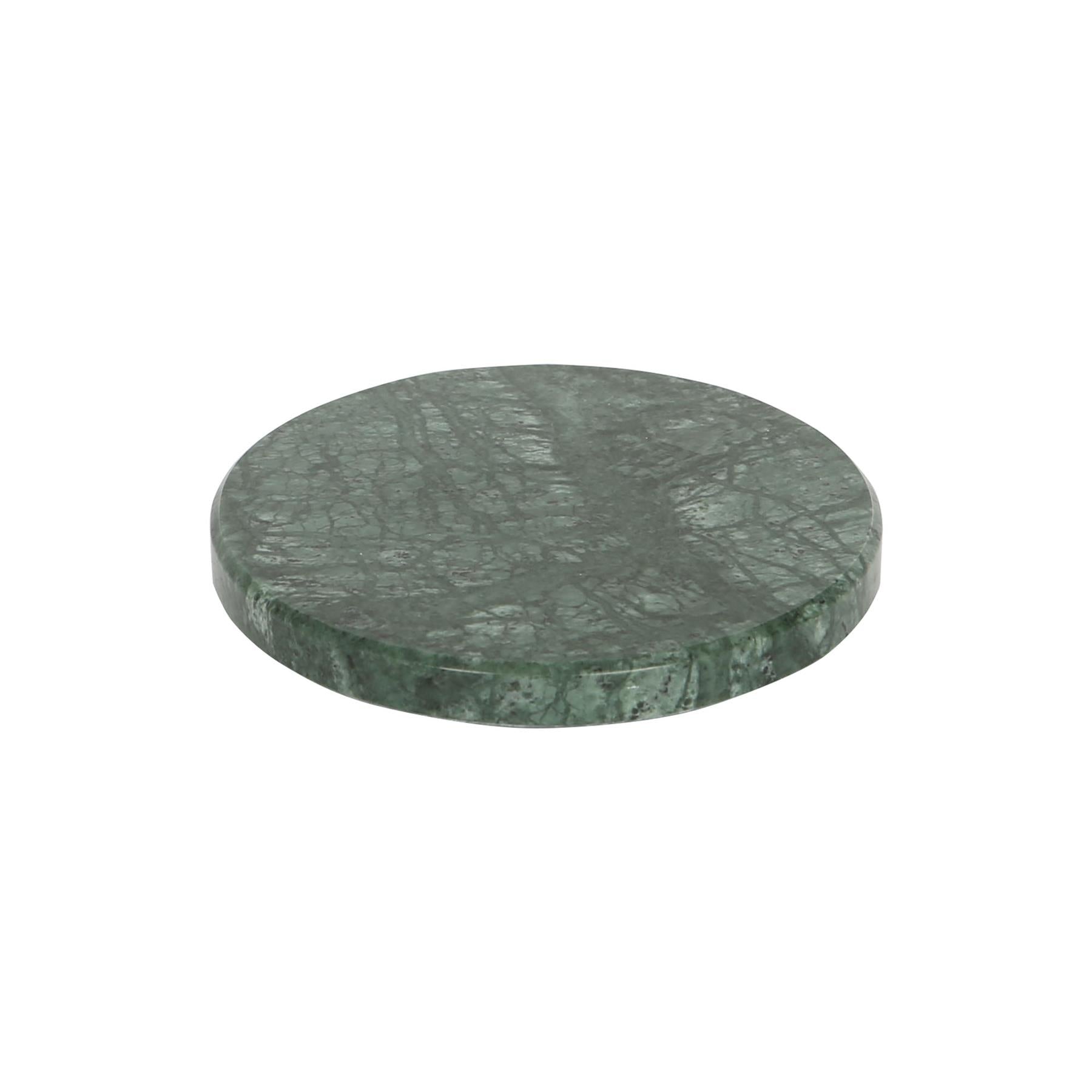 Round Marble Coaster - 10cm - Green - By Argon Tableware