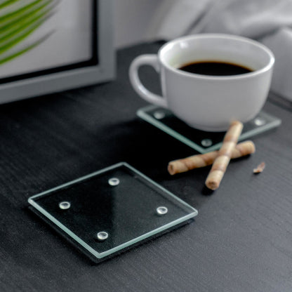 Round Glass Coaster - Clear