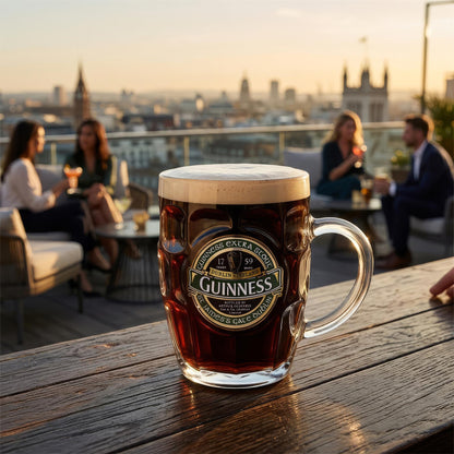 Guinness Ireland Dimpled Glass Tankard