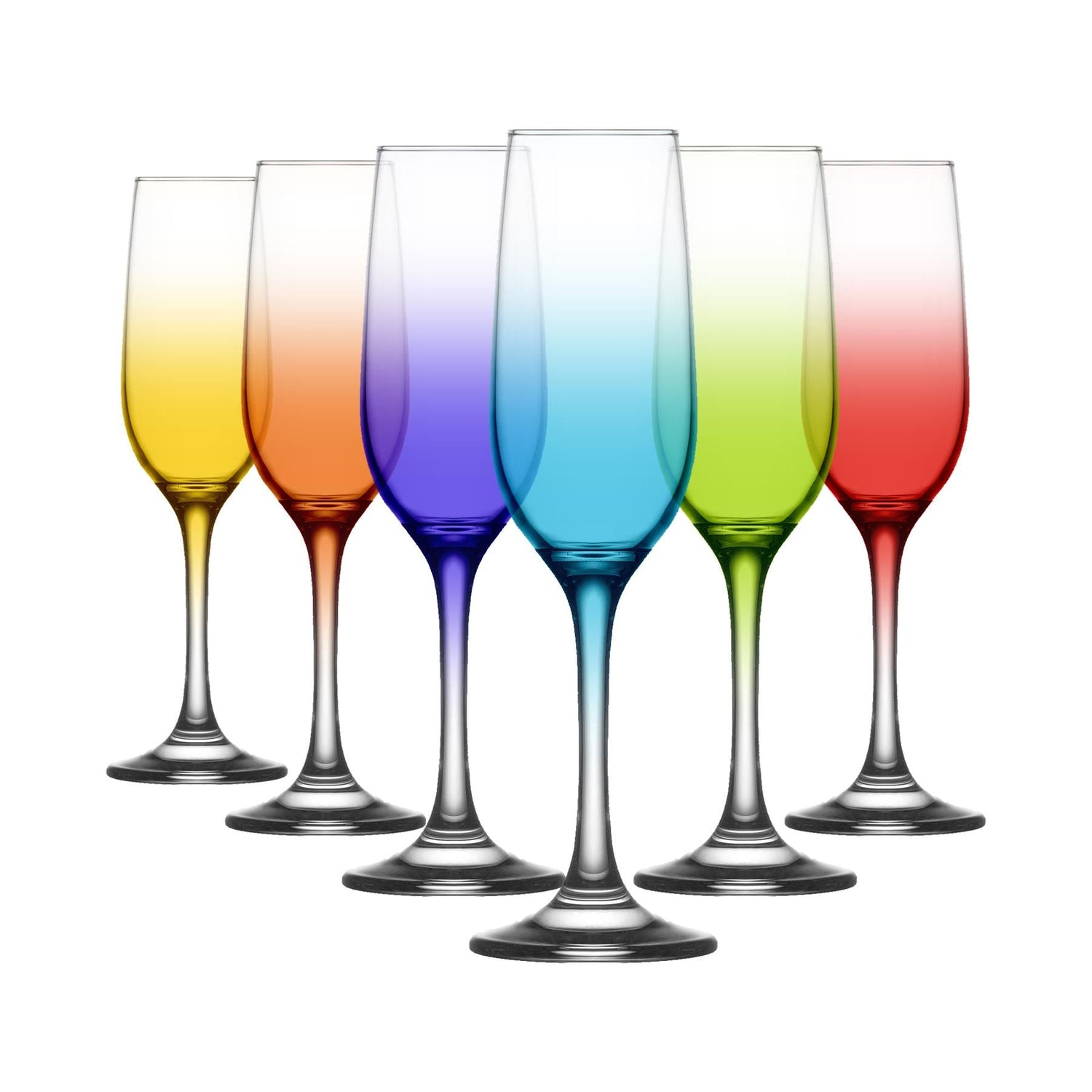 215ml Fame Glass Champagne Flute - Full Colour