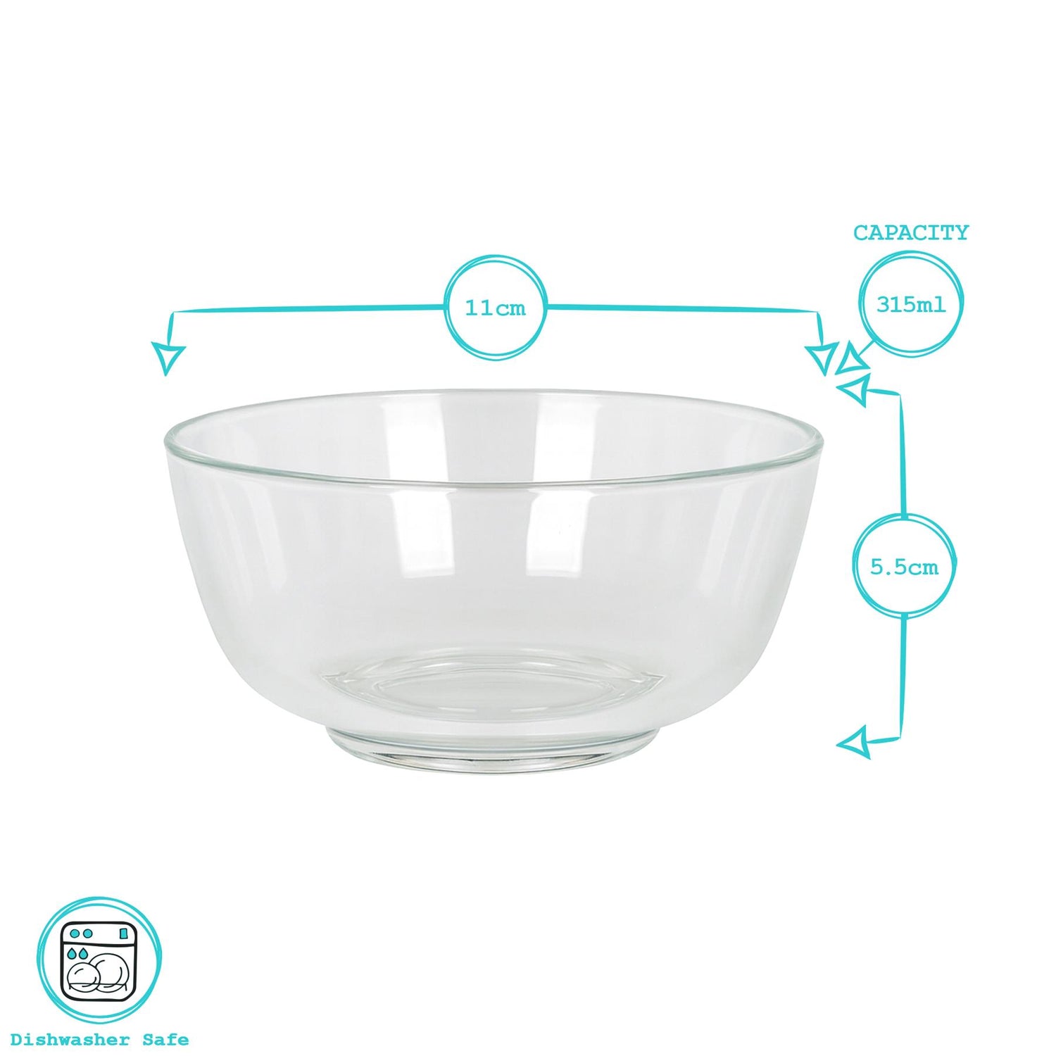 Glass Snack Bowl - 11cm