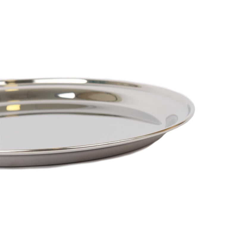 30cm Round Stainless Steel Serving Tray - By Argon Tableware
