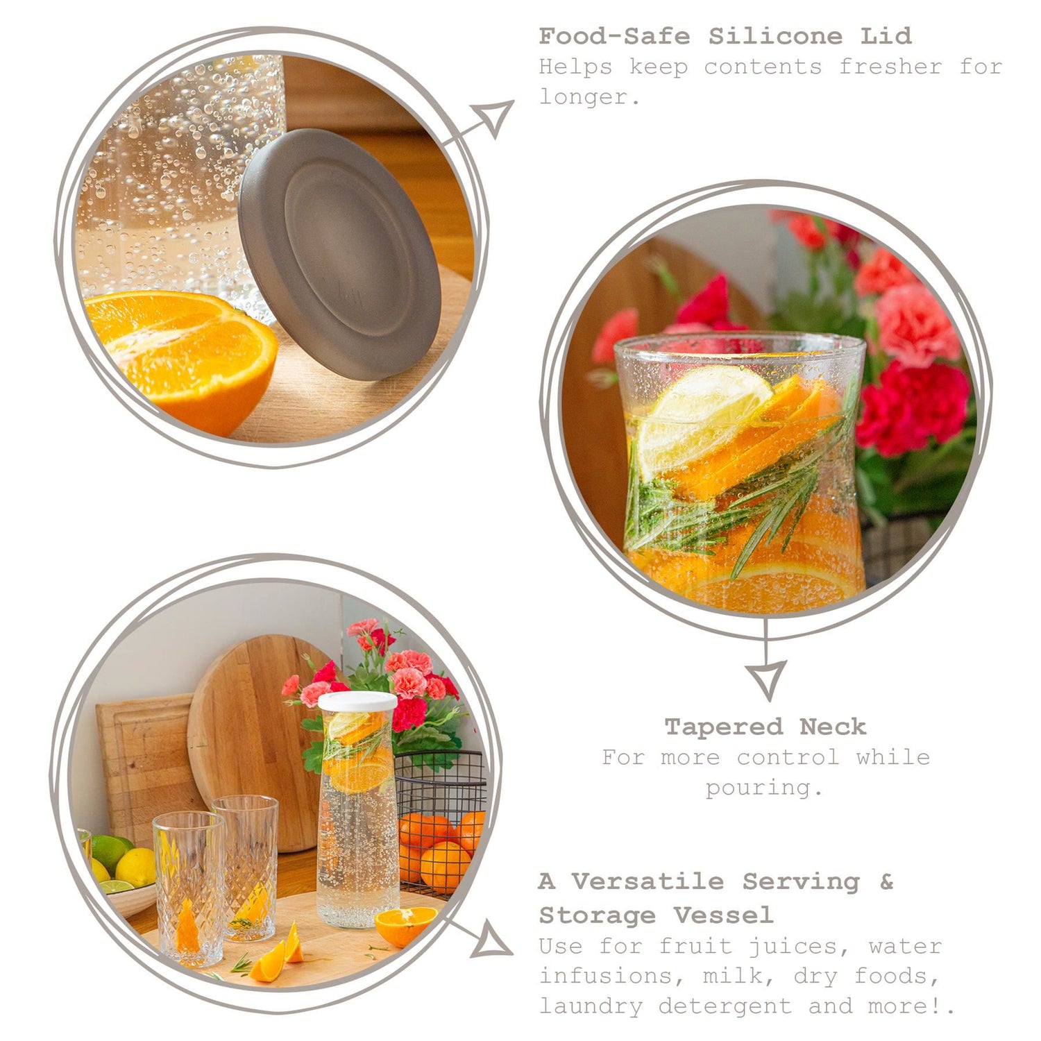1200 Vera Glass Carafe