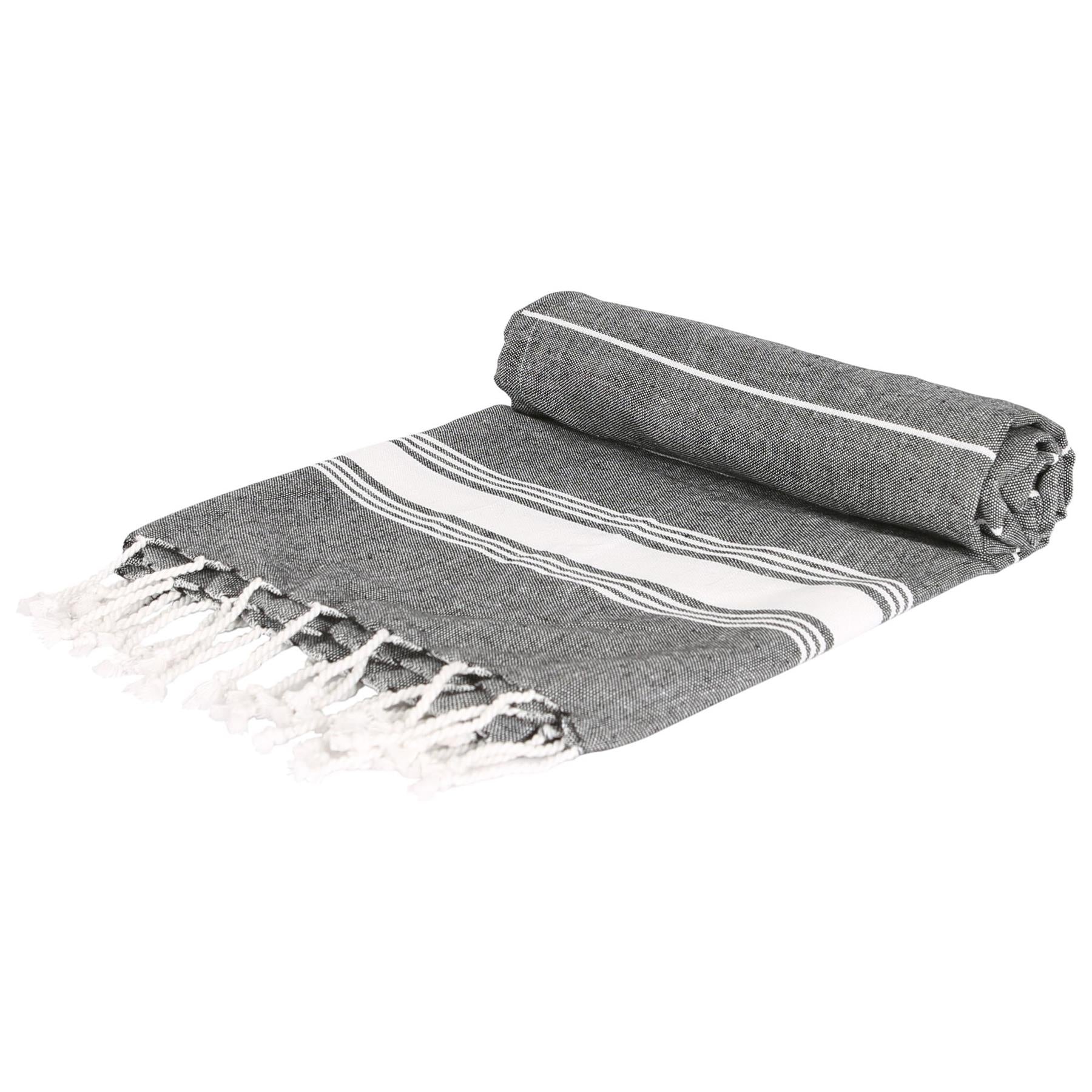 100% Cotton Turkish Beach Towel - 170cm x 90cm - By Nicola Spring