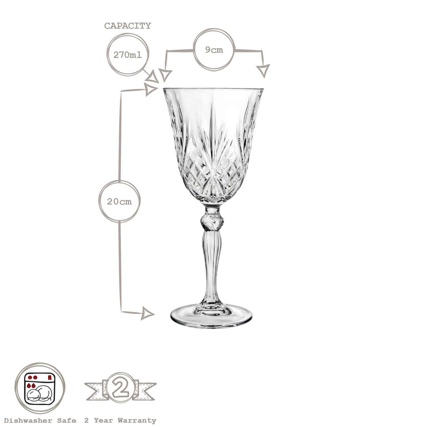 270ml Melodia Red Wine Glass