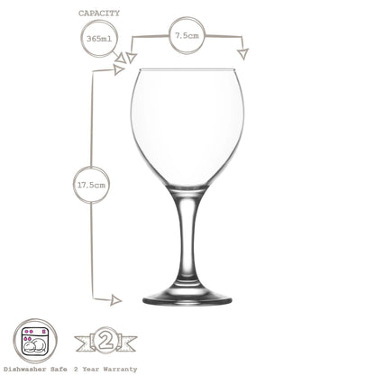 365ml Misket Red Wine Glass
