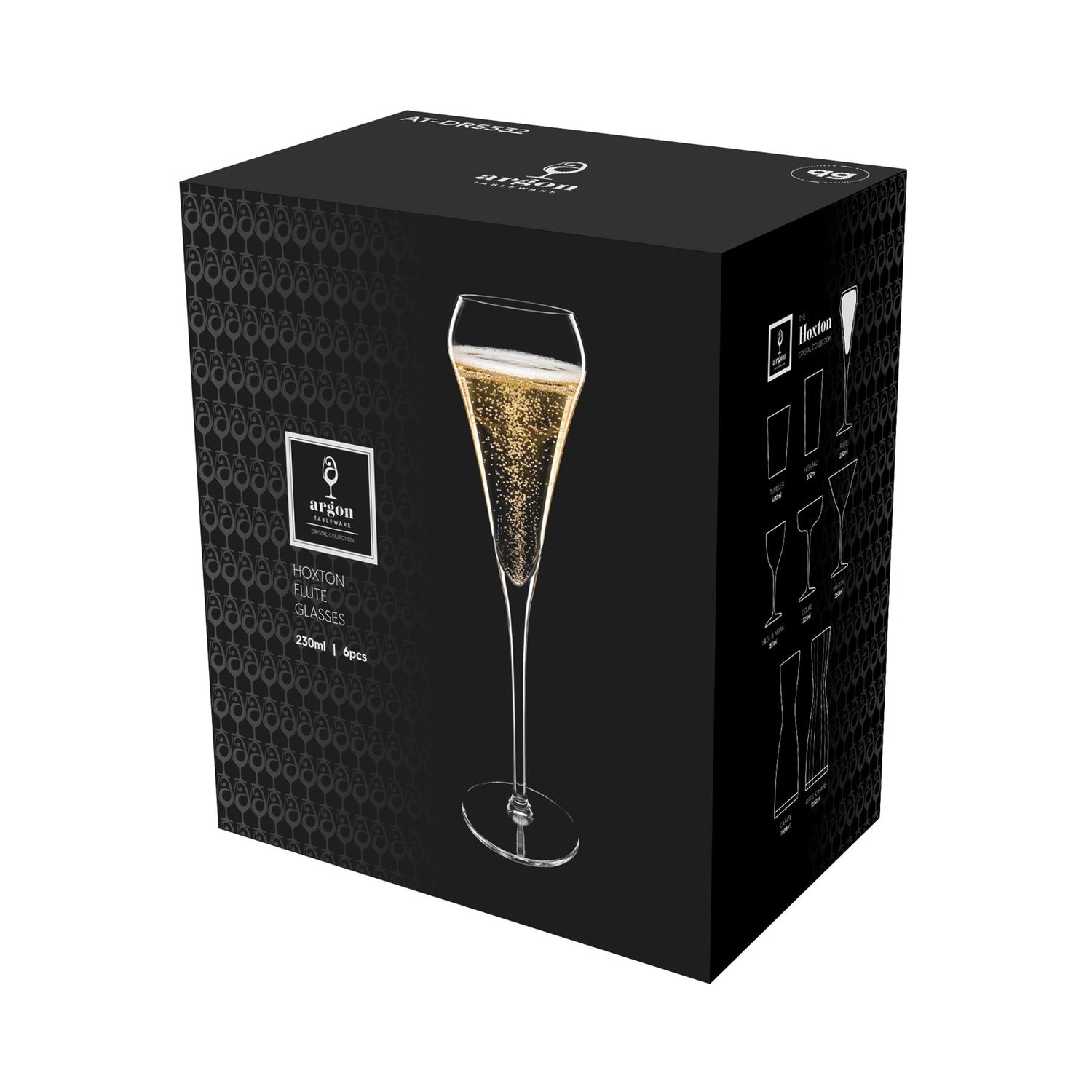 230ml Hoxton Crystal Champagne Flute