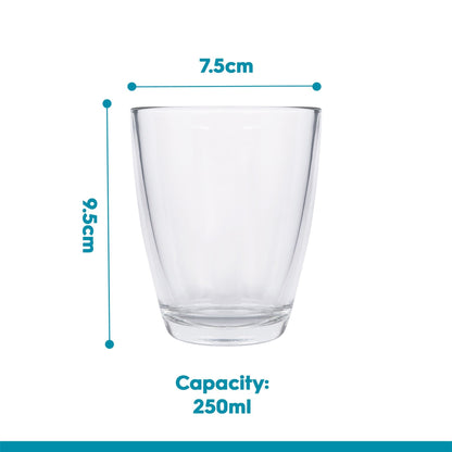 250ml Conical Glass Tumbler