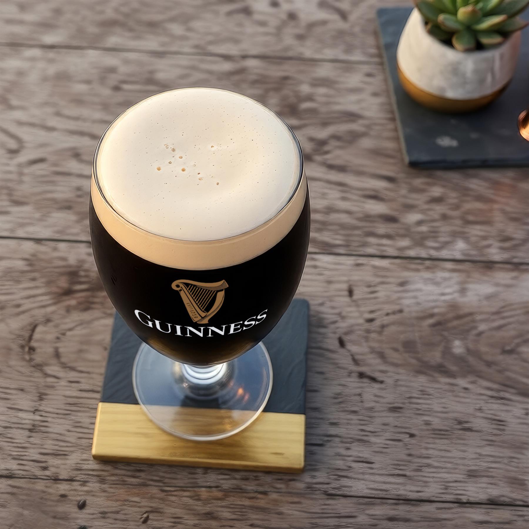 Guinness 2 Piece Stemmed Half Pint Glass Set