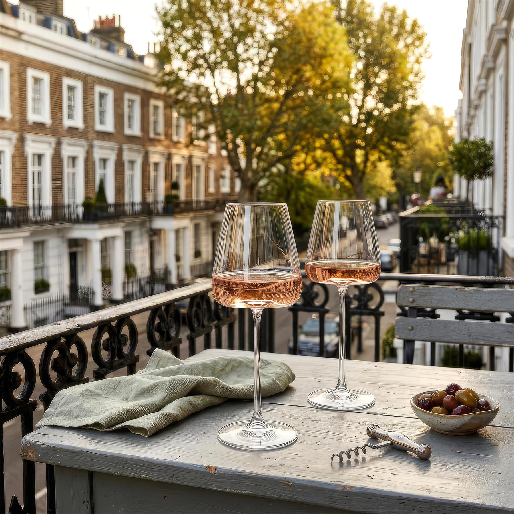 600ml Dulwich Crystal Rosé Wine Glass