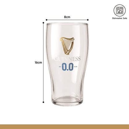 Guinness 2 Piece 0.0 Pint Glass Set