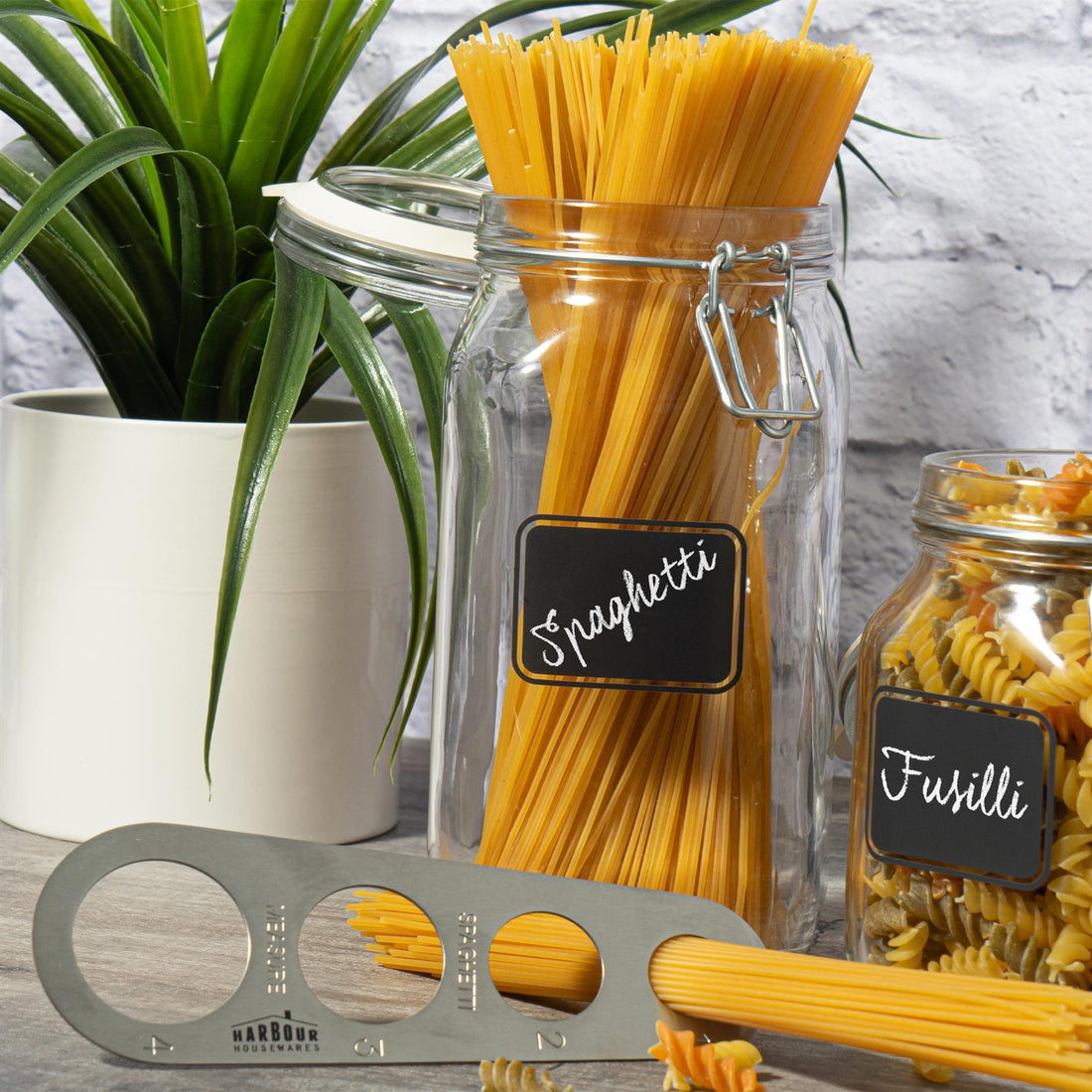 Lavagna Glass Storage Jar with Chalkboard Label - 1.5L