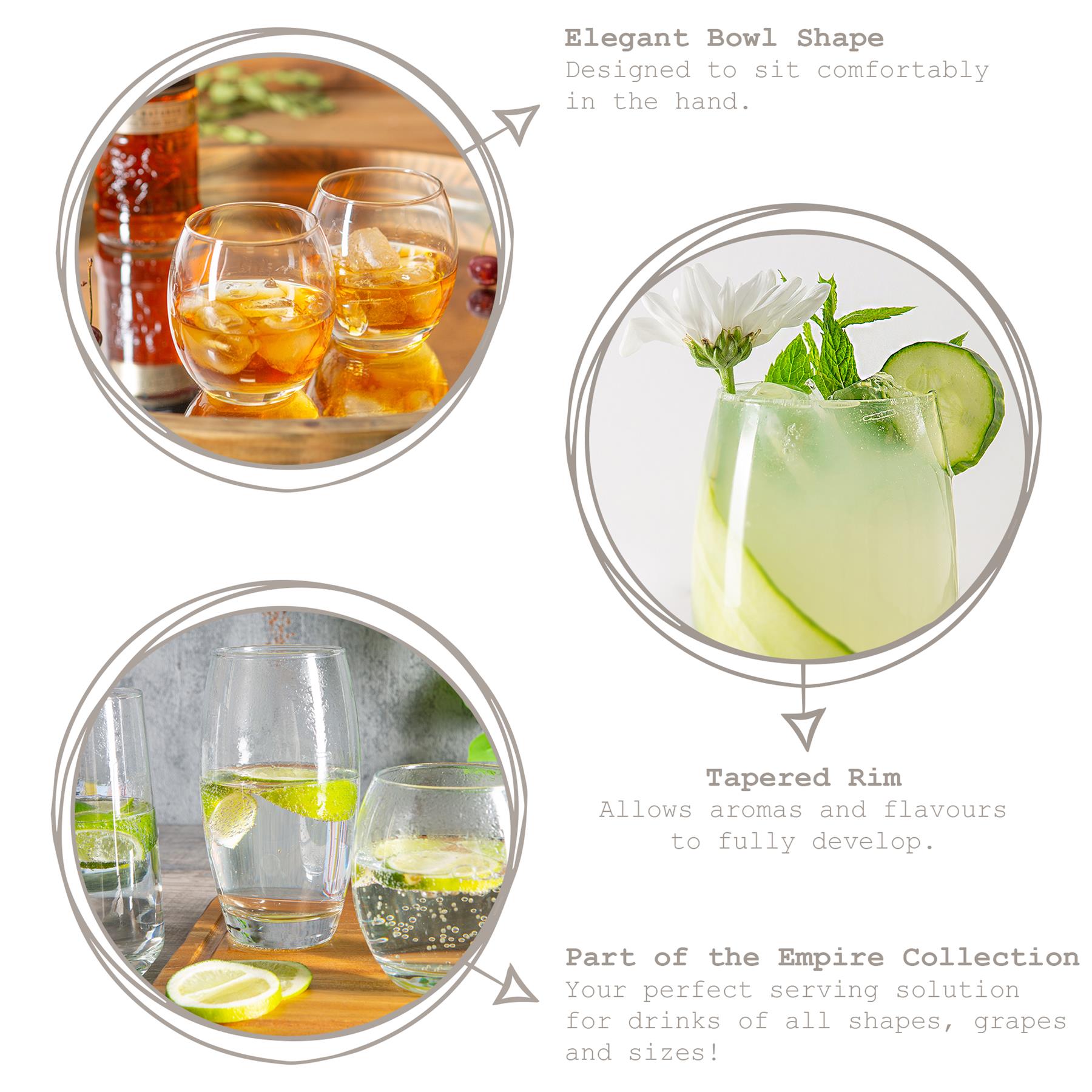 405ml Empire Tumbler Glass