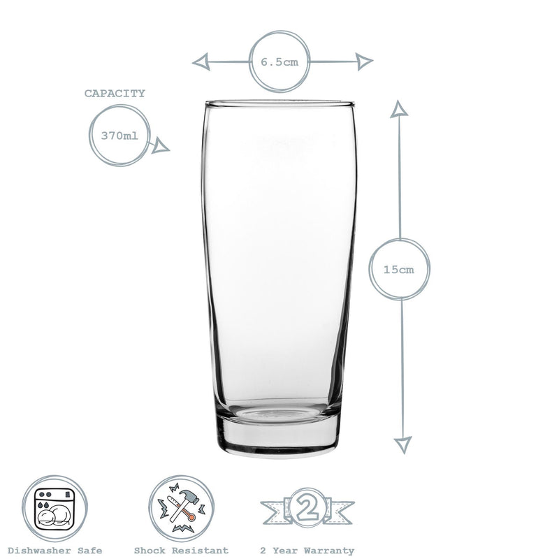 LAV Bardi Classic Beer Glass - 370ml