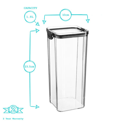 Food Storage Container - 1.8 Litre - Black