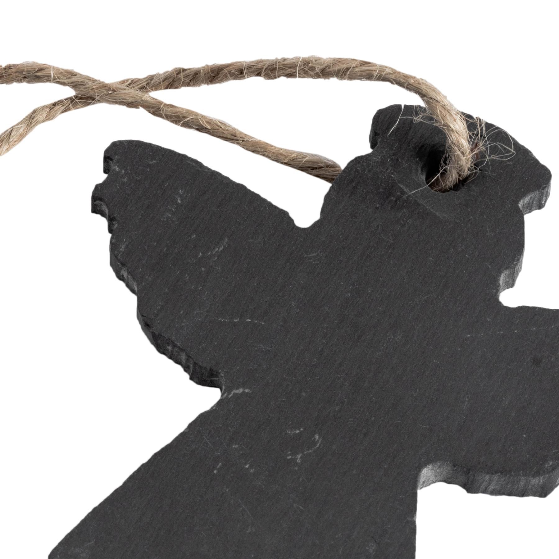 Slate Christmas Tree Decoration - Angel