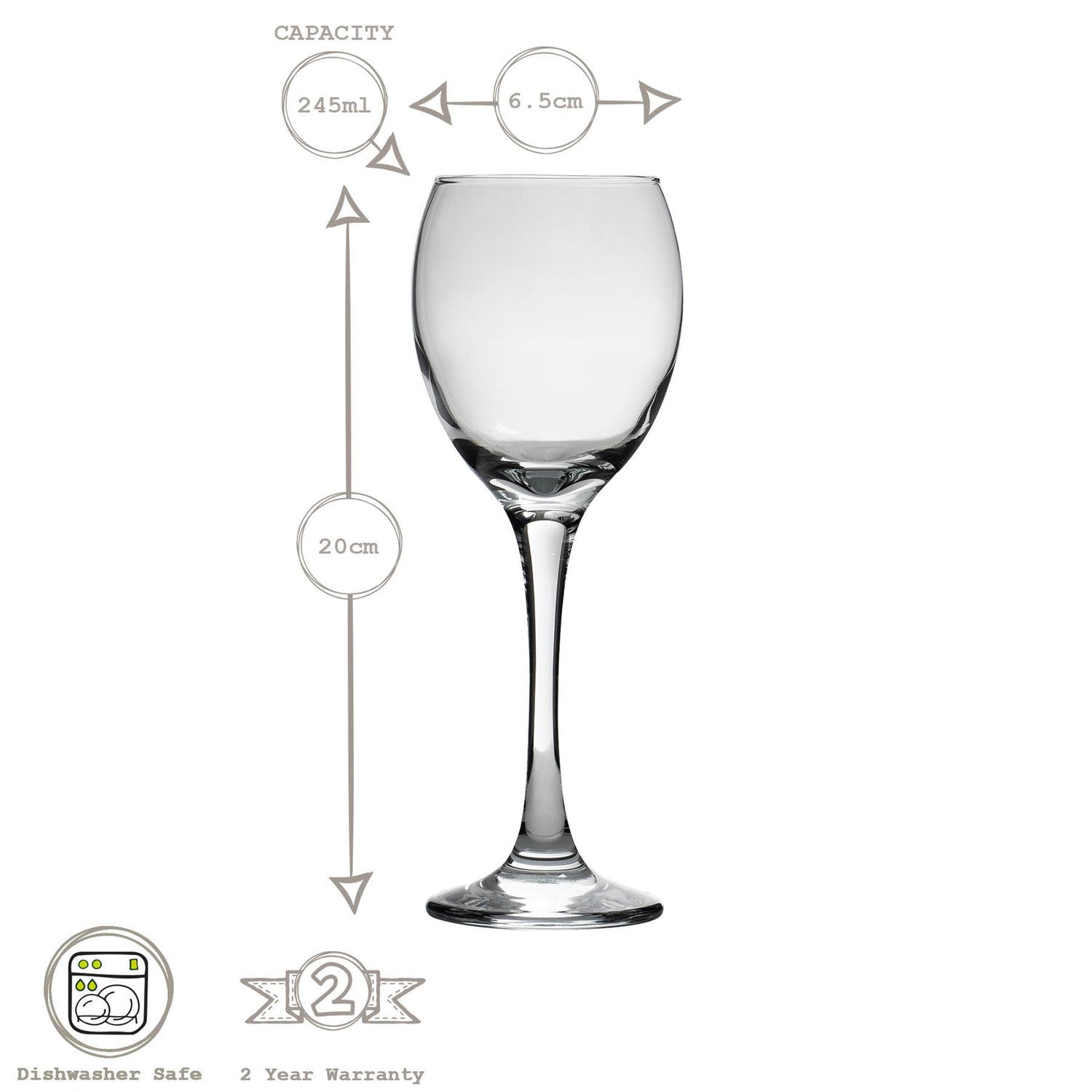 245ml Venue White Wine Glass