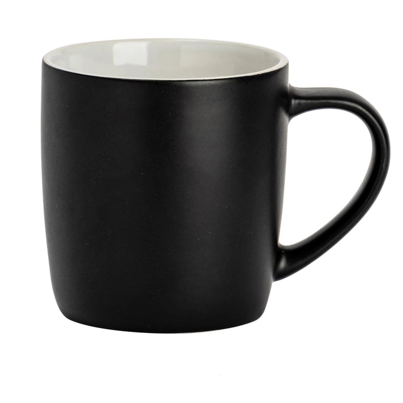 Argon Tableware Contemporary Coffee Mug - Black Matt - 350ml